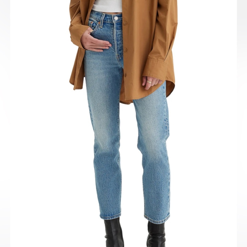 Wedgie High Waist Straight Leg Jeans